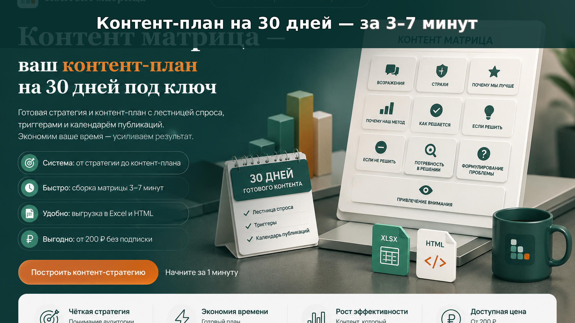 Контент-план на 30 дней